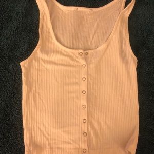 White button down top